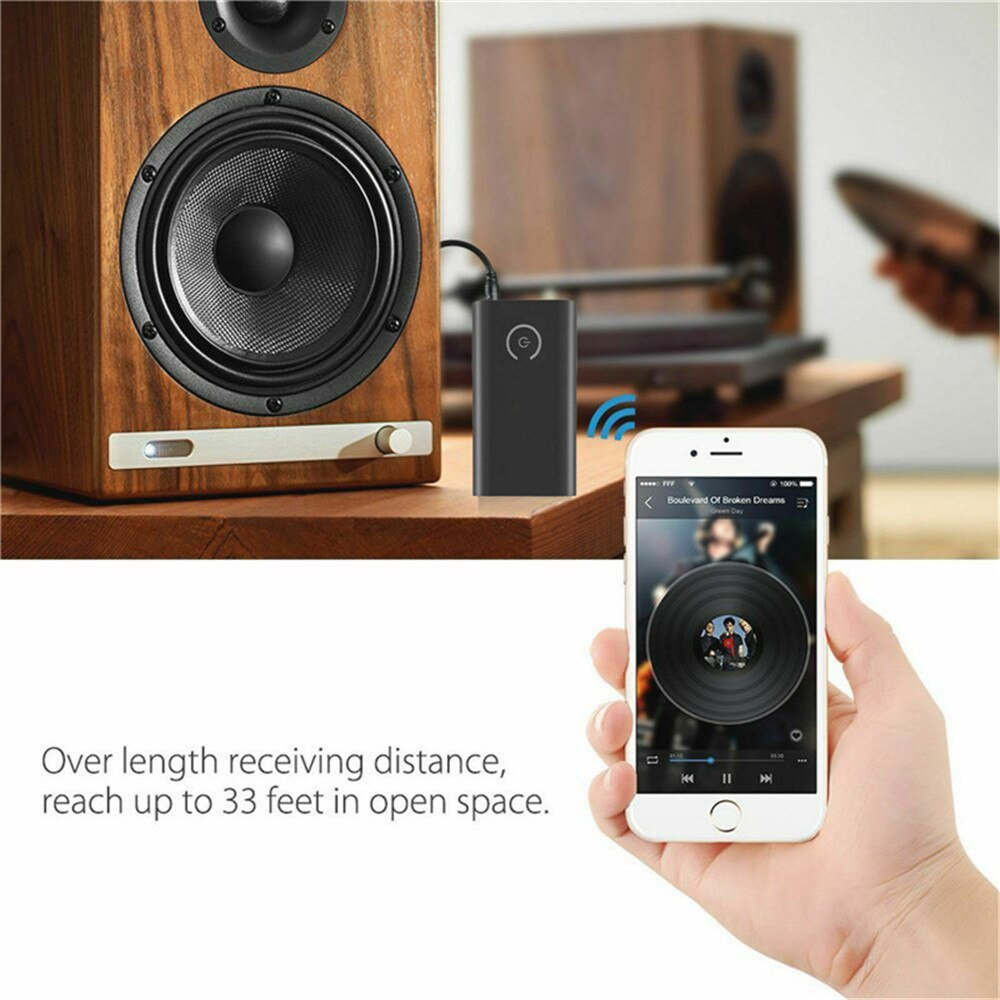 2 in 1 Bluetooth 5.0 Transmitter Receiver TV PC Car Speaker 3.5mm AUX Hifi Music Audio Adapter/Headphones Car Stereo Device