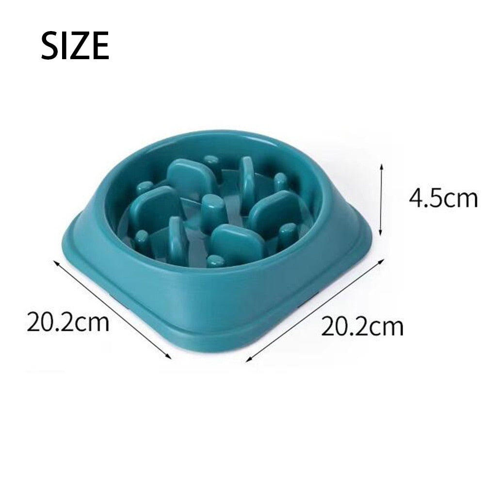 Pet Dog Slow Feeder Bowl Non Slip Puzzle Bowl Anti-Gulping Pet Slower Food Feeding Dishes Dog Bowl for Medium Small Dogs Puppy