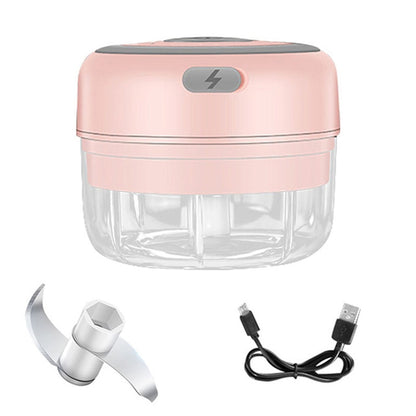 100/250ml Electric Garlic Masher Mini Chopper Vegetable Chili Meat Ginger Masher Machine USB Charging Blenders Kitchen Gadgets