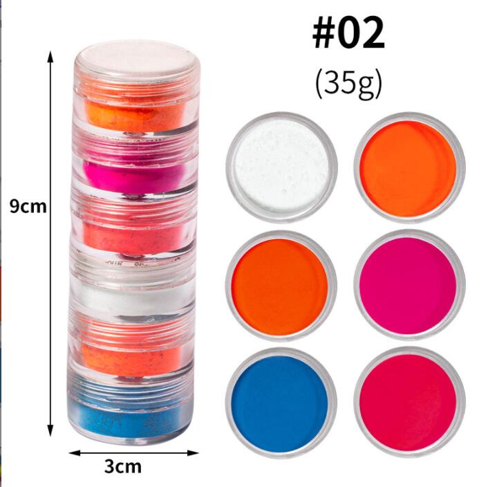 1pc 19Colors Nail Glitter Mirror Powder Chrome Dust Pigment 0.5g Paint Dip Metallic Shiny With Magic Effect Dust