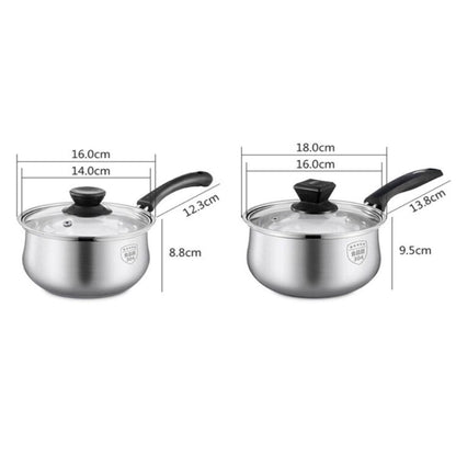 304 thick stainless steel pot food grade milk pot home cooking soup cooking porridge pot gas stove induction stove universal