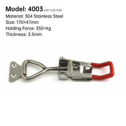 New Hasp Adjustable Cabinet Boxes Lever Handle Lock Hasp Toggle Catch Toggle Clamp For Sliding Door Furniture Hardw