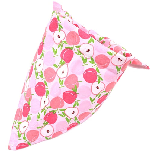 1 Pcs Dog Bandana Summer Dog Acccessories Fruit Printting Bandanas Scarf  Small Dog Cat  Puppy Bandanas/Bibs Pet Accessories S/M