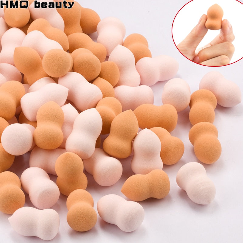 5/10/20 Pcs Mini Finger Puff Foundation Powder Detail Makeup Sponge Face Concealer Cream Blend Cosmetic Accessories Makeup Tools