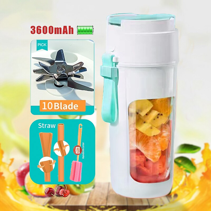 Juicer Machine Portable Blenders Home Appliance Wireless Blender Bottle Kitchen Chopper Smoothie Electric Orange Mini Appliances
