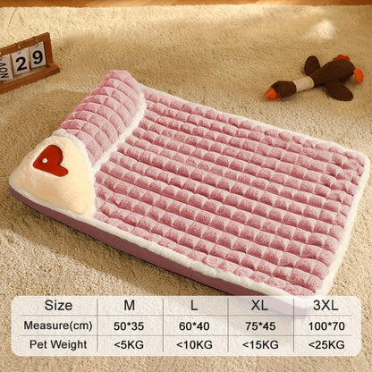 Winter Super Warm Dog Mat Thickened Dog Sofa for Small Medium Large Dogs Cats Deep Sleep Fluff Bed Removable Washable Pet Bed