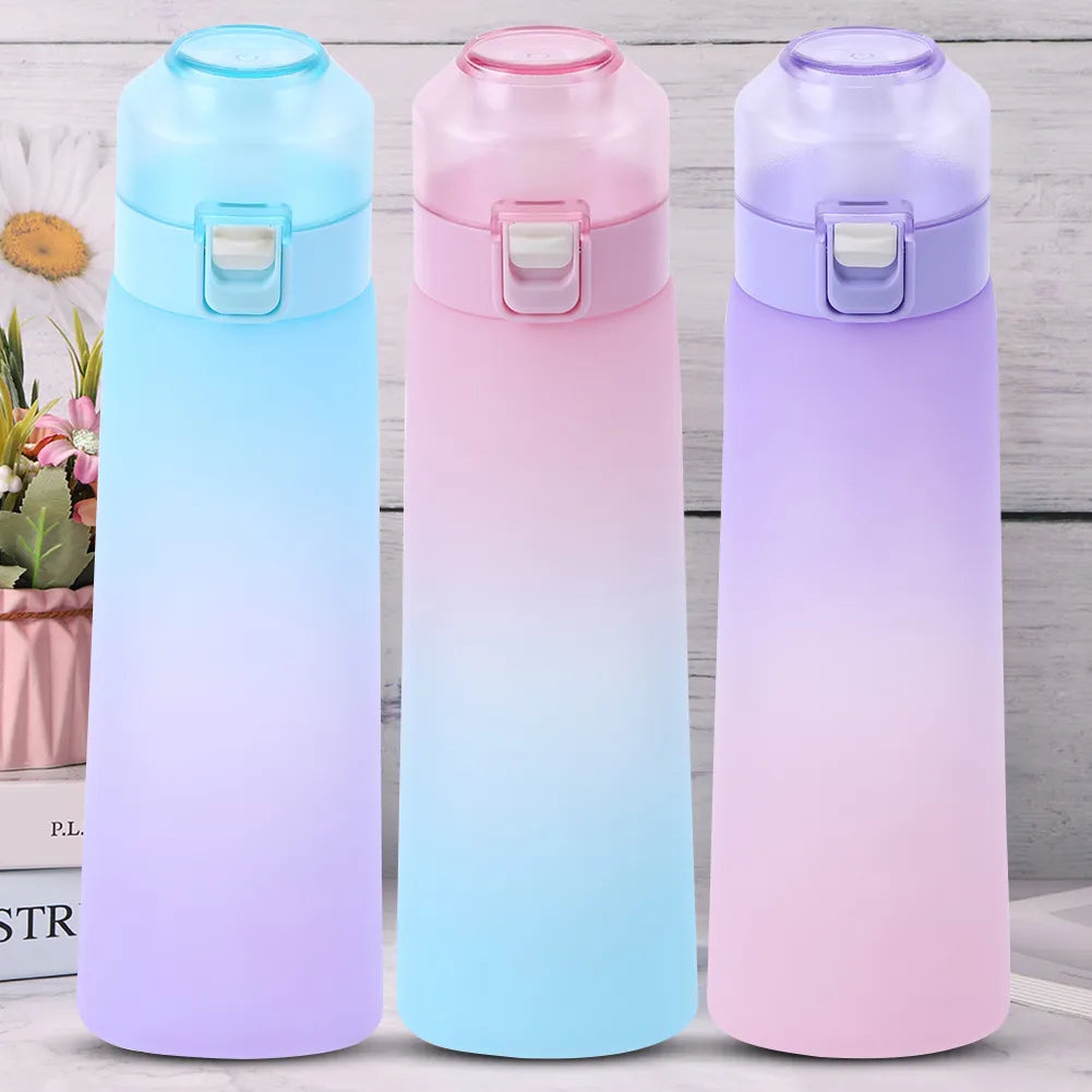 650ml Air Flavored Water Bottle with 7Pcs Air Up Pods Flavors Up Fashion Straw Mug Water Bottle Suitable for Sports Water Cup