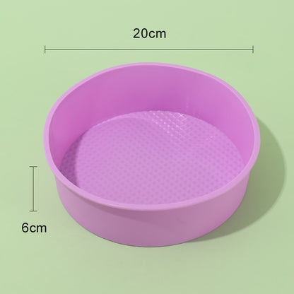 20CM Round Cake Pan Toast Pan Bread Pan Silicone Baking Pan Baking Forms For Pastry Accessories Tools Food Grade Silicone Mould