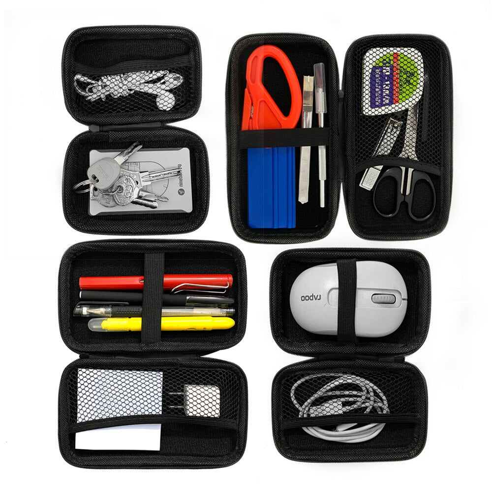 Car Repair Tool Kit Storage Bag Car Terminal Removal Organizer Bag Multiple Sizes Carbon Fiber Pattern With Zipper