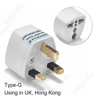 1pcs Universal AU UK US EU Plug Adapter US to EU Plug Converter Australian KR Euro Travel Adapter Power Electric Socket Outlet