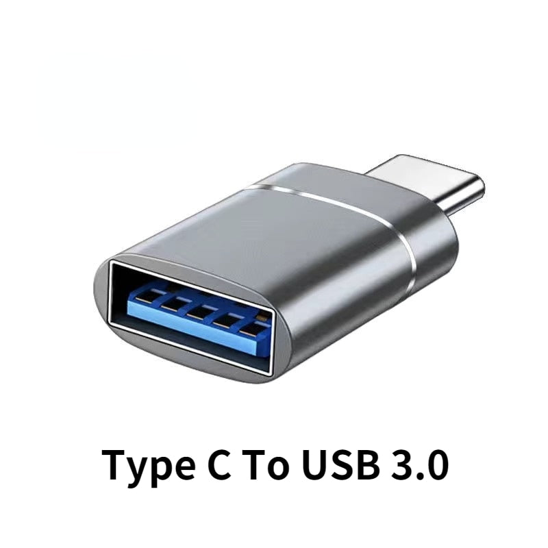 Type C To USB 3.0 OTG Adapter USB C Male To USB Female Converter For Macbook Air Pro Samsung S21 Xiaomi Huawei C Mouse OTG Plug