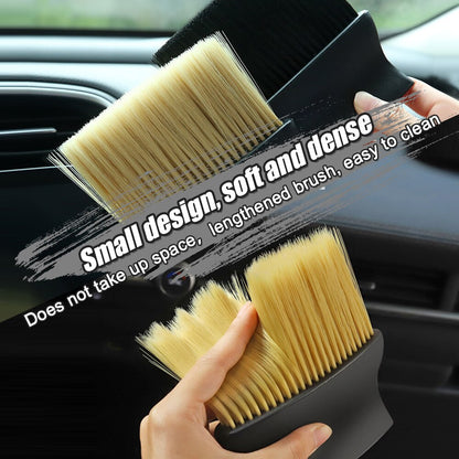 Car Interior Nylon Cleaning Soft Brush Dashboard Air Conditioner Outlet Detail Cleaning Brush Gap Dust Removal Articles for Cars