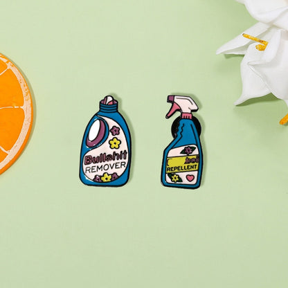 Hot Fashion Badge Bullshit Remover Laundry Liquid Brooch Fxxkboi Repellent Detergent Cute And Amusing Jewelry Gift For Friends