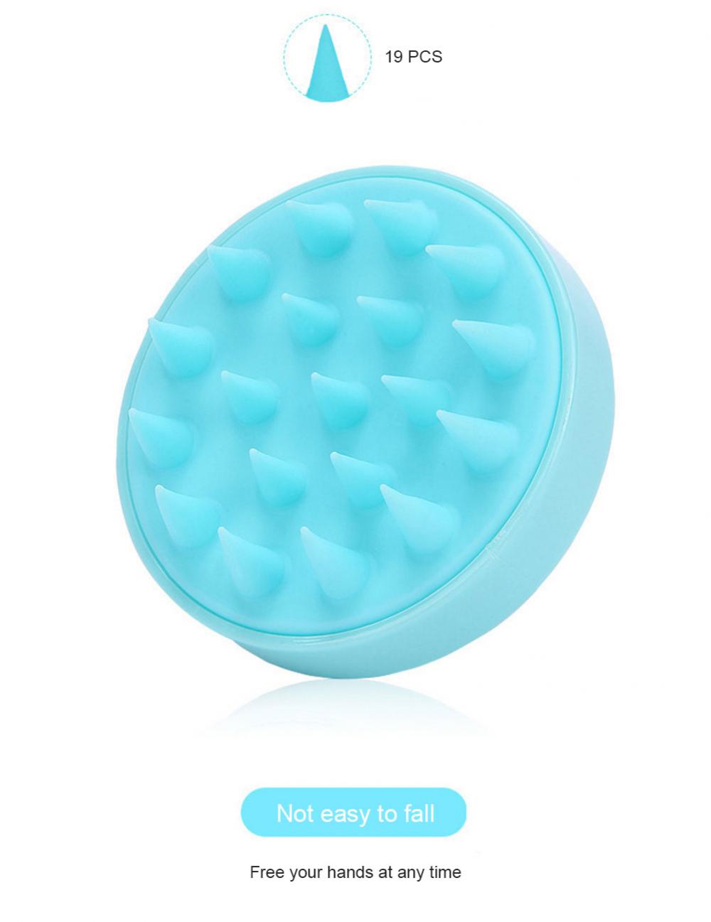 Hair Scalp Massager Shampoo Brush Soft Silicone Shampoo Brush Massage Shampoo Brush Clean Scalp Bath Comb Scalp Beauty Health