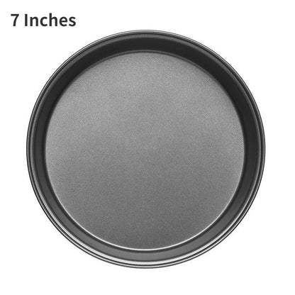 6/7/8/9/10 inch round pizza tray household shallow pizza baking tray mold Western food making tools