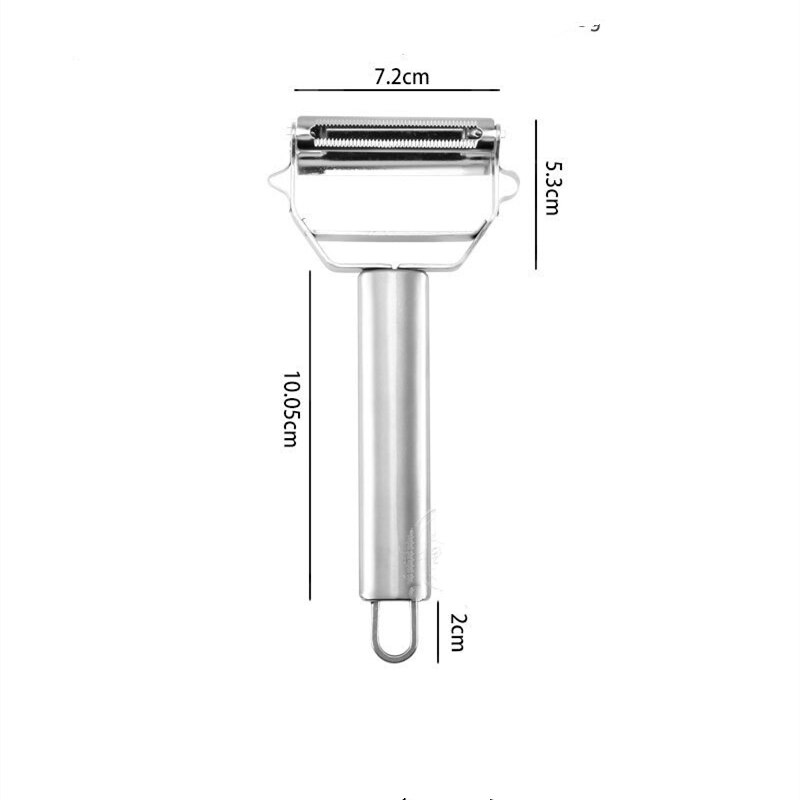 Stainless Steel Vegetable Julienne Peeler Double-Sided Blade Vegetable Cutter and Fruit Slicer Dual Blade Multi Kitchen Utensils