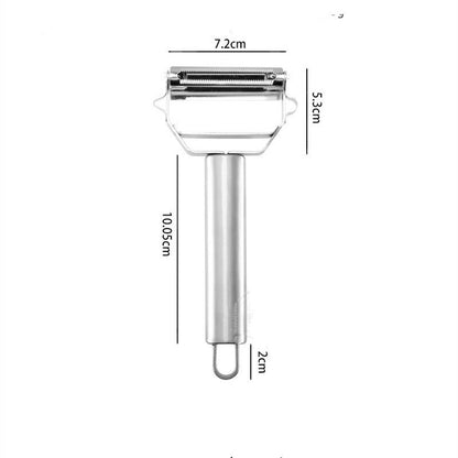 Stainless Steel Vegetable Julienne Peeler Double-Sided Blade Vegetable Cutter and Fruit Slicer Dual Blade Multi Kitchen Utensils