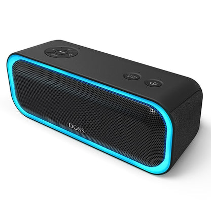 DOSS TWS Wireless Bluetooth Speaker SoundBox Pro Enhanced Bass Stereo Sound Box Portable IPX5 Waterproof Music Player Speakers