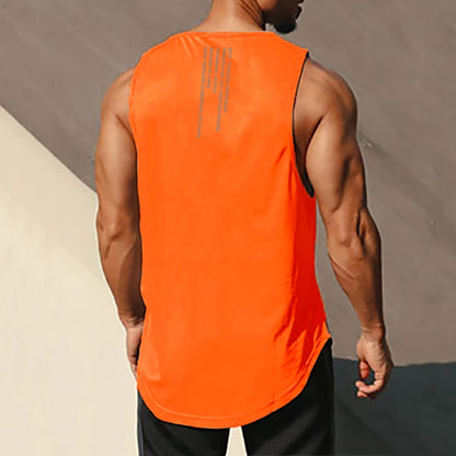 Muscleguys Gym Tank Top Men Bodybuilding Singlet Fitness Stringer Sleeveless Shirt Mesh Quick Dry Clothing Sportwear Muscle Vest