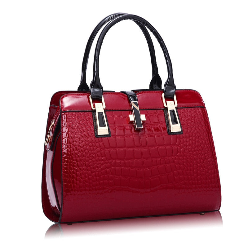 Women&#39;s PU Leather Handbags Patent Luxury Brand Women Bags Ladies Crossbody Bags for Women 2021 Shoulder Satchel Bags Bolsos
