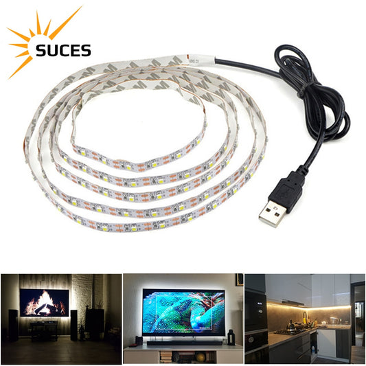 DC 5V USB LED Strips 2835 White Warm White Tira LED Strip Light TV Background Lighting Tape Home Decor Lamp 1- 5m