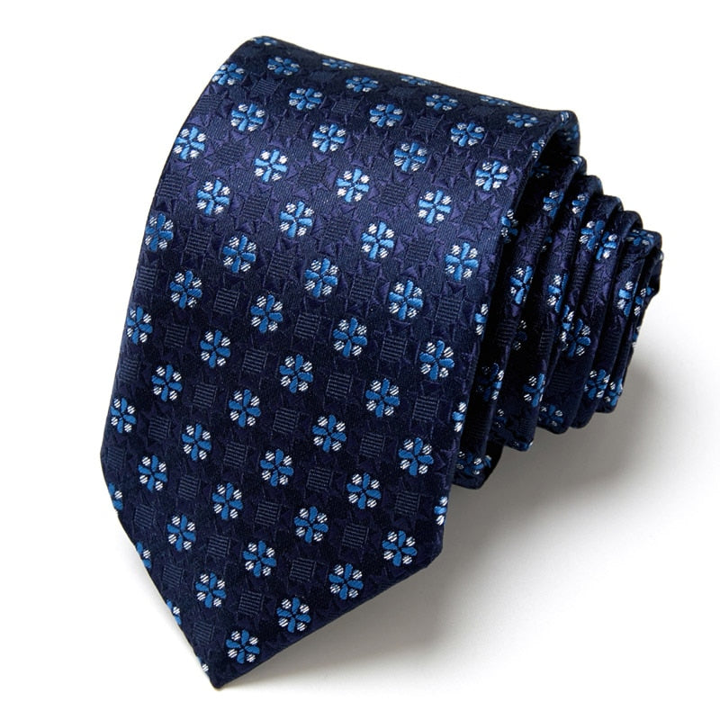 Новый стиль, модный мужской галстук 7,5 см, синий галстук, зеленый и оранжевый Шелковый галстук для мужчин, Пейсли, Цветочный, приталенный, для свадьбы, работы