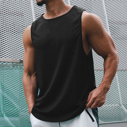 Muscleguys Gym Tank Top Men Bodybuilding Singlet Fitness Stringer Sleeveless Shirt Mesh Quick Dry Clothing Sportwear Muscle Vest