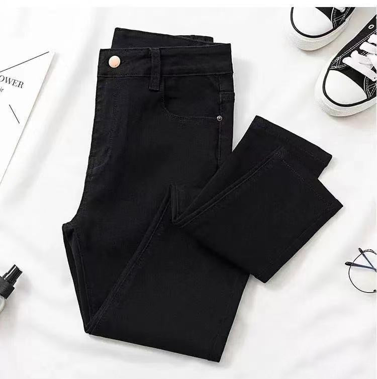 New Women Jeans 2021 Autumn Elastic Pencil Trousers High Waist Ladies Tight Clothing Slim Fit Casual Skinny Denim Pants Women