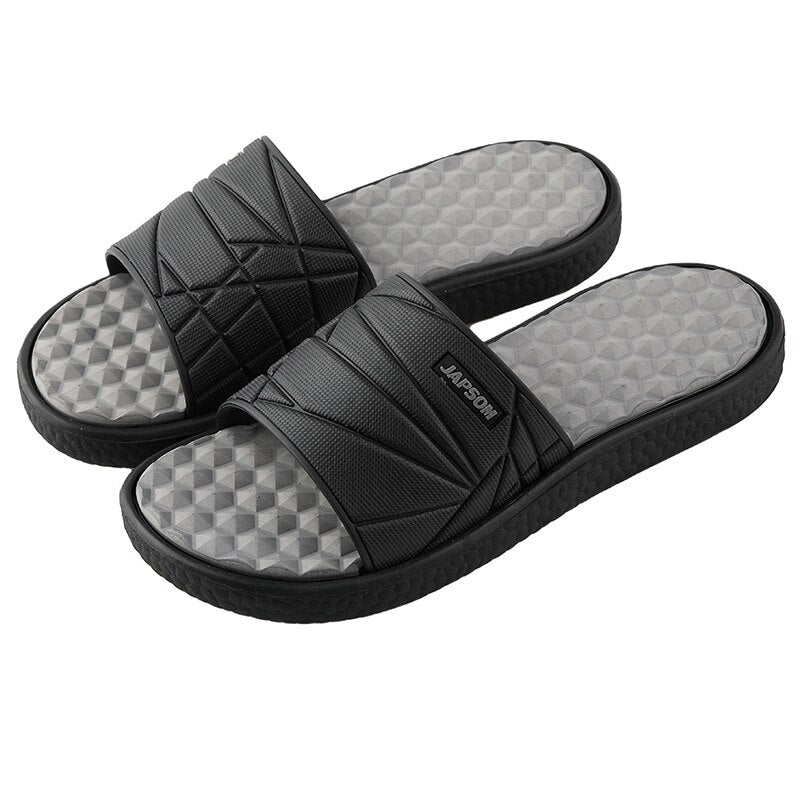 Men Soft Indoor Home Slippers Massage Slides House Shoes Foot Acupressure Sleepers Sliders Bedroom Room Summer Big Size Hot Sale
