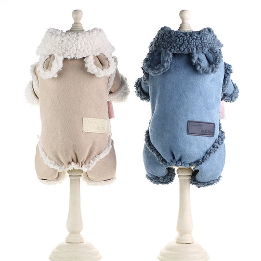 Lollypop Quality Pet Dog Clothes Winter Warm Dog Jumpsuits Coats Clothing For Dog Dropship