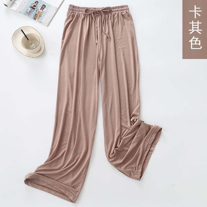 Hot Sale Multiple Colour Winter Women&#39;s Home Pants Homewear Pants Spring Autumn Modal Loose Pyjama Trousers Women Lounge wear