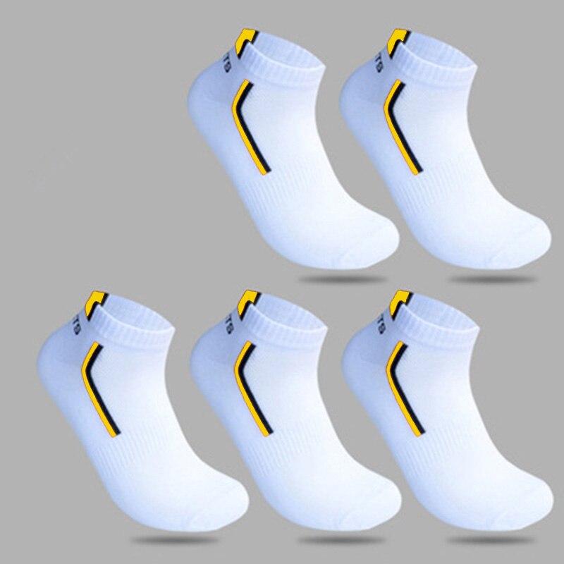 10 Pieces=5 Pairs/lot Men Socks Mesh Breathable Short Casual Socks Summer Cotton Sports Socks Absorb Sweat Ankle Socks Set Meias