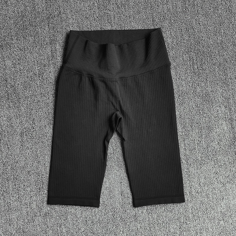 WAREBALL Seamless Fitness Women Yoga Shorts High Waist Workout Shorts Hip Push Up Yoga Running Shorts Sport Gym Leggings