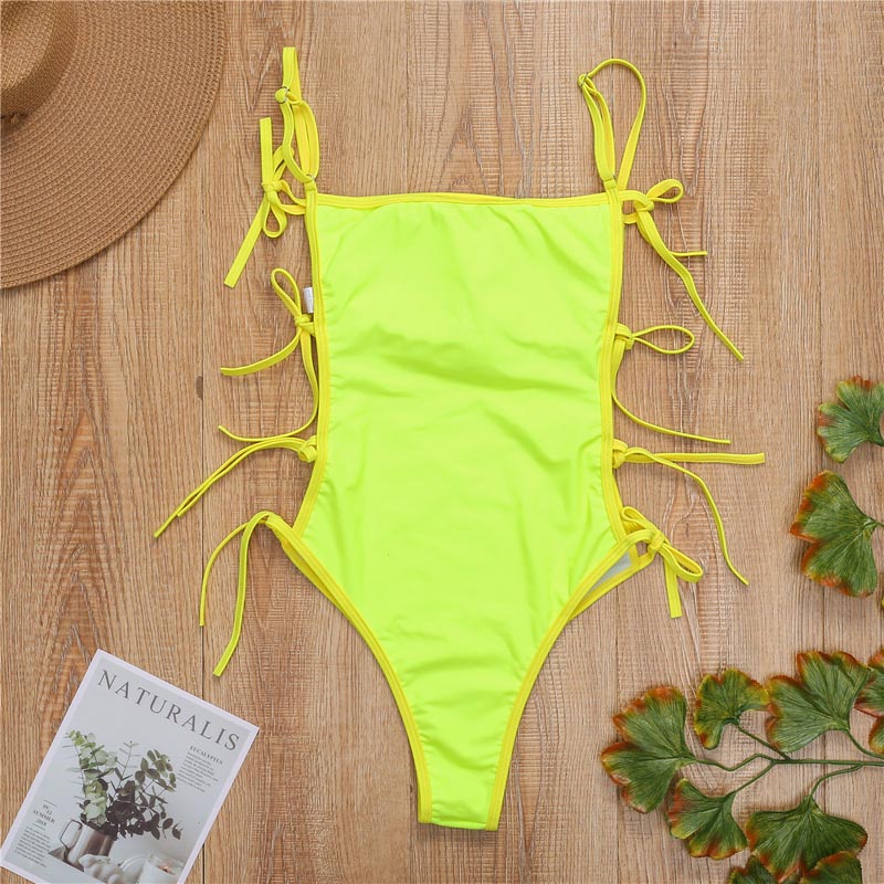 Black White Hollow Out One Piece Swimsuit Female Bather 2020 Women Swimwear Tummy Cut Out Bathing Suit Swim Wear