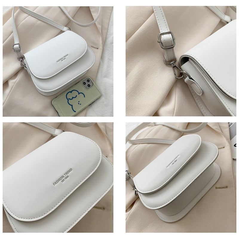 Fashion Trend Crossbody Bags for Women Solid Flap Shoulder Bag Designer Handbags and Purses Small Women Messenger Bags