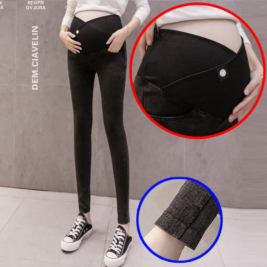 Denim Jeans Maternity Pants For Pregnant Women Clothes Nursing Pregnancy Leggings Trousers Gravidas Jeans Maternity Clothing