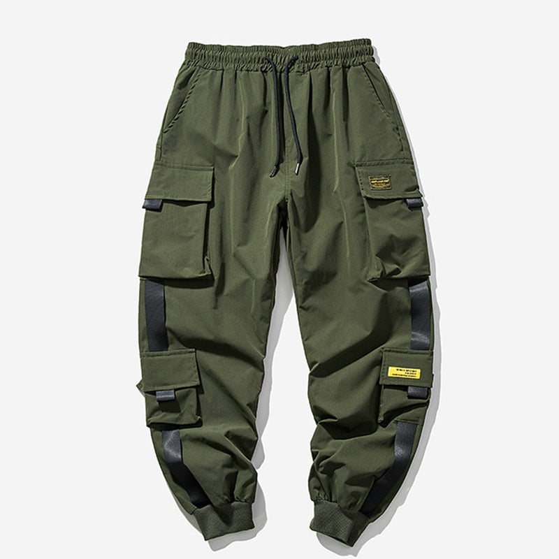 Black Cargo Pants Men Hip Hop Streetwear Jogger Harem Trousers Men Casual Harajuku Sweatpants Brand 2021 Summer New Men&#39;s Pants