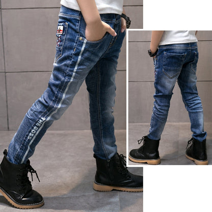 IENENS Kids Boys Skinny Jeans Denim Trousers 4-13 Years Young Boy Slim Cowboy Trousers Spring Autumn Children Casual Pants