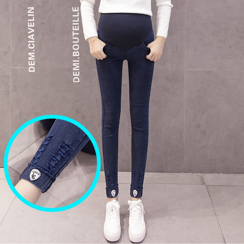 Denim Jeans Maternity Pants For Pregnant Women Clothes Nursing Pregnancy Leggings Trousers Gravidas Jeans Maternity Clothing