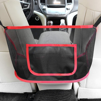 Car Net Pocket Handbag Holder Car Purse Holder Between Seats Mesh Car Backseat Organizer Purse Phone Car Storage Netting Pouch