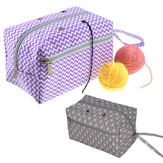 DIY Apparel Yarn Holder Tote Travel Home Daily With Divider Needlework Storage Portable Crocheting Knitting Organization S/L