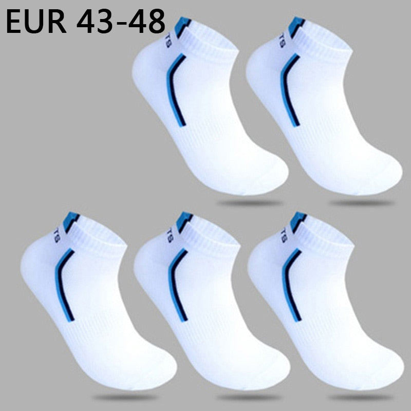 10 Pieces=5 Pairs/lot Men Socks Mesh Breathable Short Casual Socks Summer Cotton Sports Socks Absorb Sweat Ankle Socks Set Meias