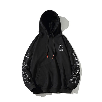 2023 Autumn  Spring Fashion Black White Sweatshirt Men&#39;S Hip Hop Long Sleeve Pullover Hoodies Sweatshirt Clothes