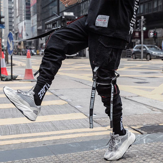 Black Leisure Hip-Hop Men&#39;s Pants Streetwear Cotton Jogging Pants Male 2020 Spring High Quality Sweatpants Men&#39;s Long Pants