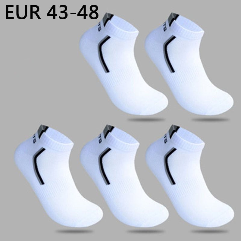 10 Pieces=5 Pairs/lot Men Socks Mesh Breathable Short Casual Socks Summer Cotton Sports Socks Absorb Sweat Ankle Socks Set Meias