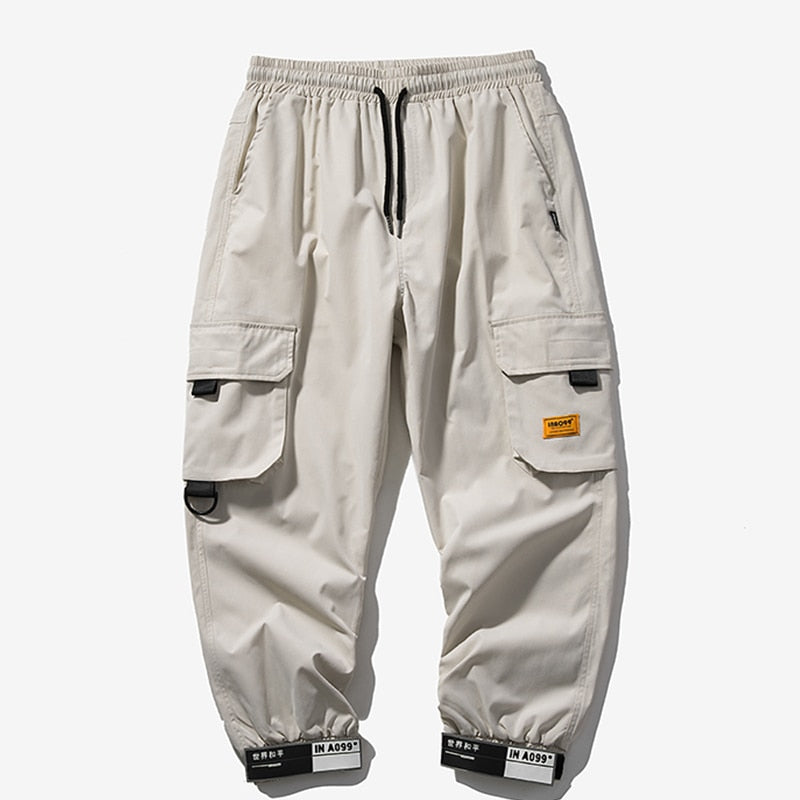 Black Cargo Pants Men Hip Hop Streetwear Jogger Harem Trousers Men Casual Harajuku Sweatpants Brand 2021 Summer New Men&#39;s Pants
