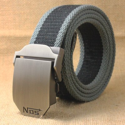 2022 Men Weave Canvas belt mens  waist belt Casual Brand Cargo Belts Young student Automatic Buckle-Belt Male Tactical Belt