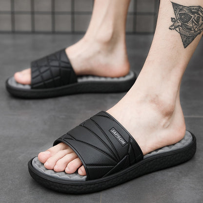 Men Soft Indoor Home Slippers Massage Slides House Shoes Foot Acupressure Sleepers Sliders Bedroom Room Summer Big Size Hot Sale