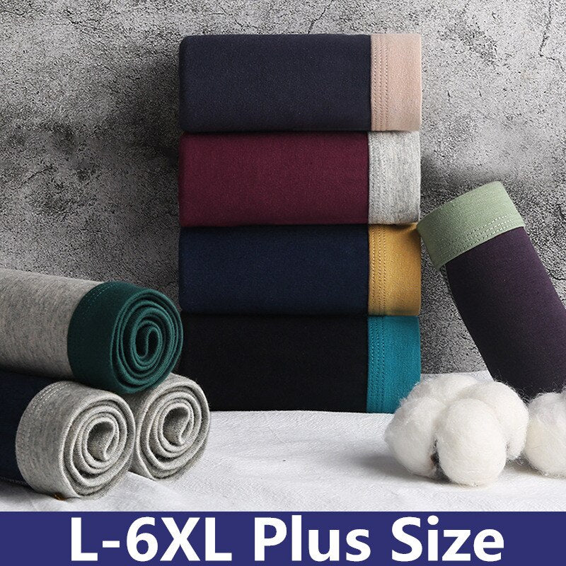 Large Size Men's Underwear Plus Fat Male Bigger Cotton Boxer Shorts Antibacterial Fabric Soft Comfortable Breathable L-6XL