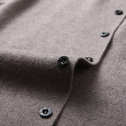 2022 Fashion Mens Cardigan Jackets Coats Streetwear Trend Windbreaker Autumn Overcoat Casual Sweater Jacket Men Clothing Black